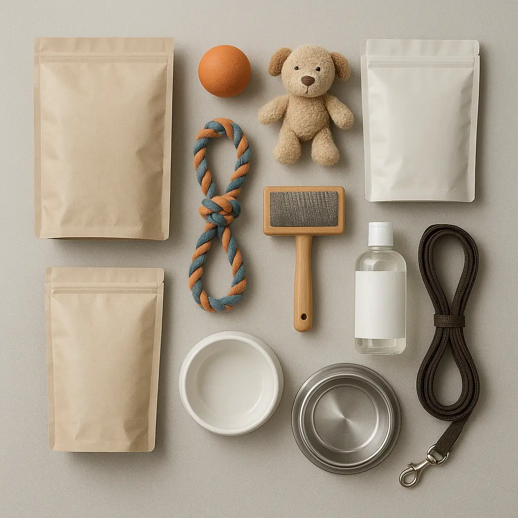 Pet Products Flatlay